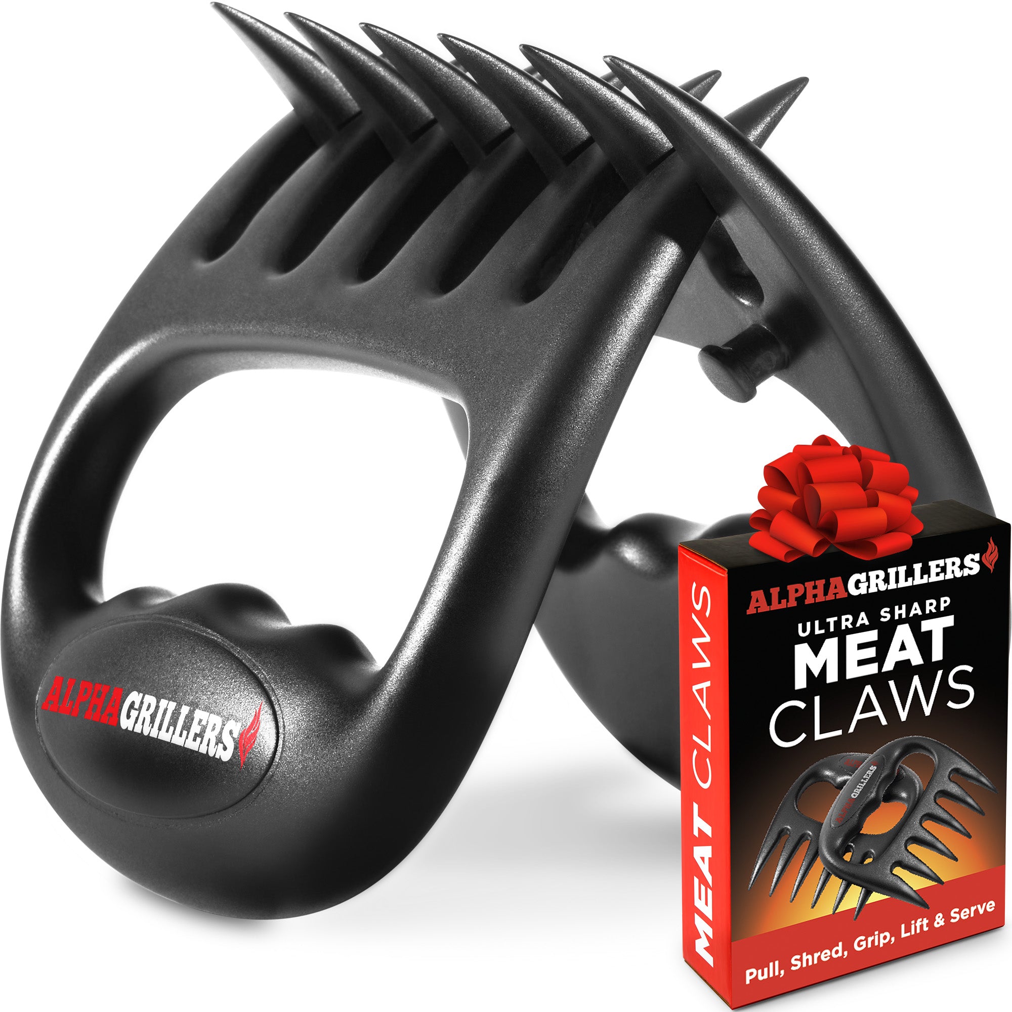 Alpha Grillers Meat Shredder Claws - Grilling Accessories Gifts for Men Dad Him Husband Boyfriend - BBQ Accessories Bear Claws Grill Puller for Cooking Shredding Barbecue Smoker Pulled Pork Chicken