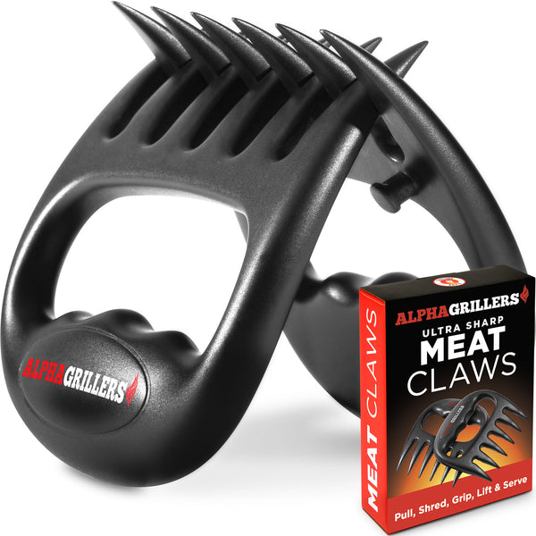 Alpha Grillers Meat Shredder Claws - White Elephant Gifts for Adults - Smoker Accessories Gifts for Men Him Dad - BBQ Grilling Accessories Grill Tools for Shredding, Smoking Pulled Pork