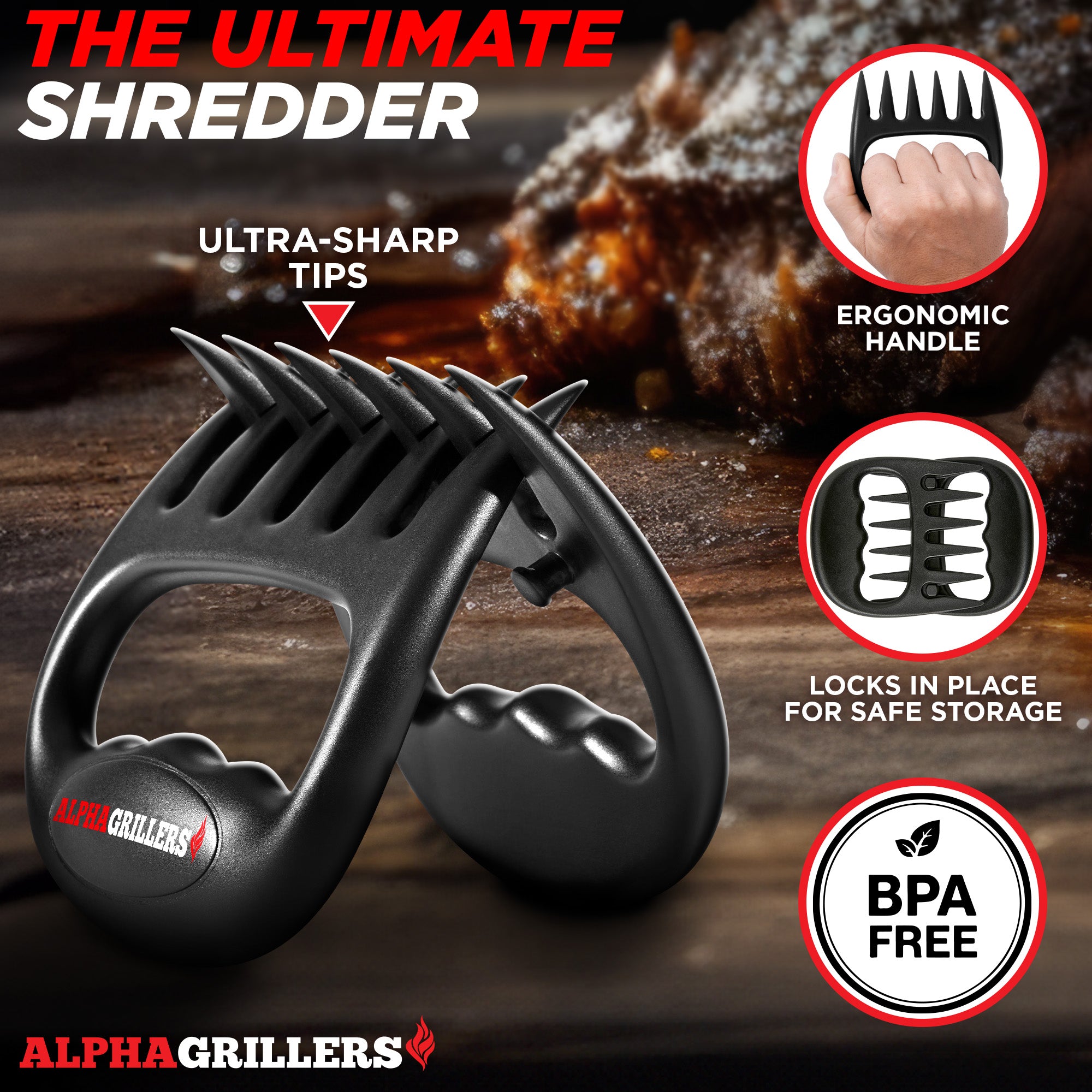 Alpha Grillers Meat Shredder Claws
