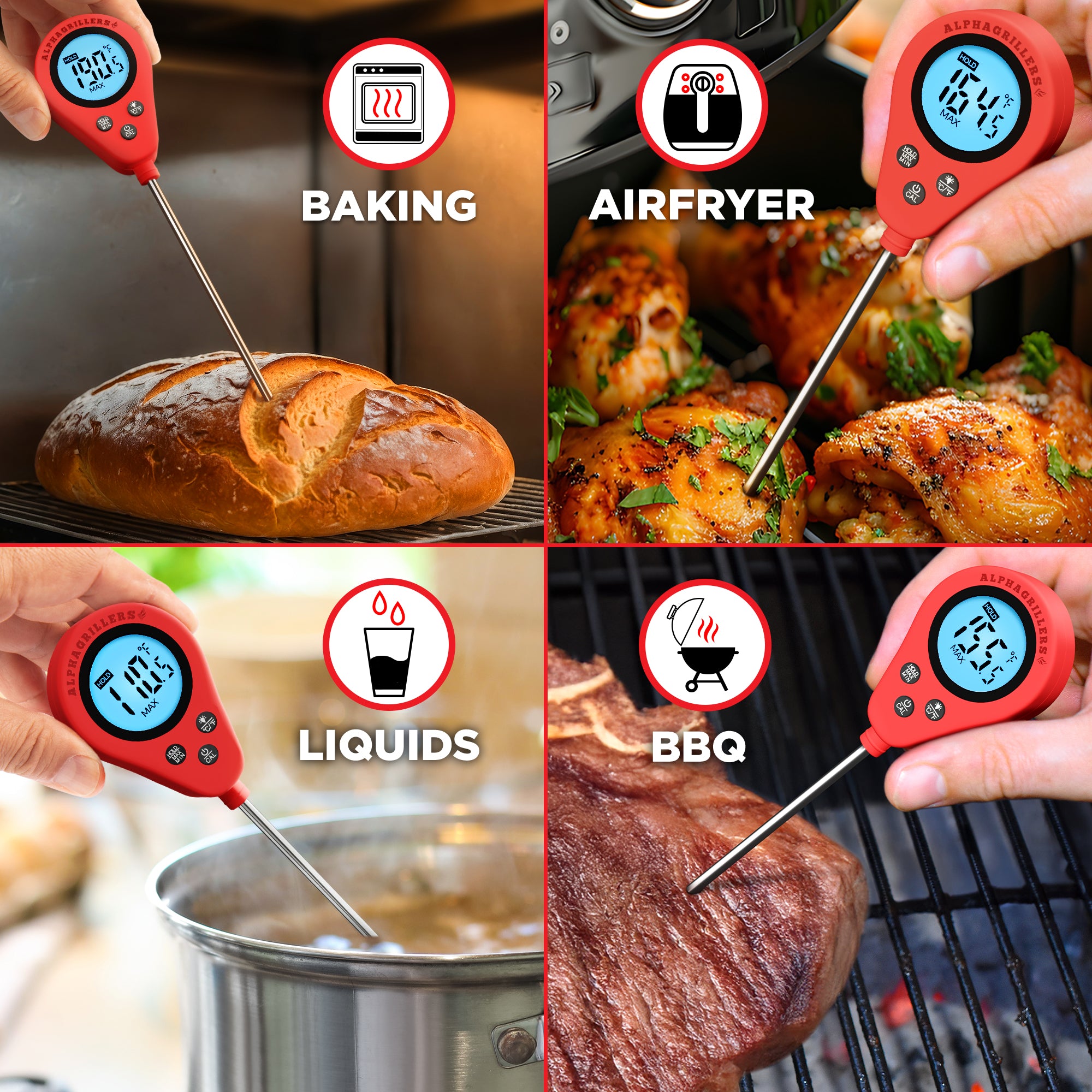 Alpha Grillers Digital Probe Thermometer