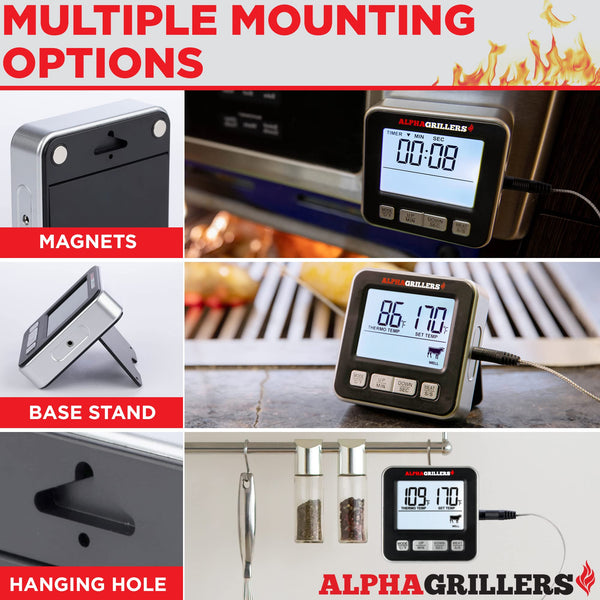 Alpha Grillers Instant Read Meat Thermometer for Grill and Cooking. Be –  DRG Custom Carts