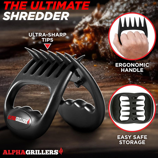 Meat Shredder Claws - BBQ Smoker Accessories Pulled Pork Tool - Barbecue Grilling Gifts for Men Valentines Day Gifts for Him