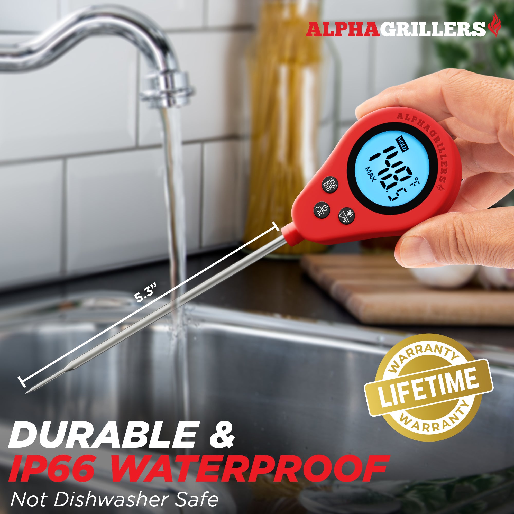 Alpha Grillers Digital Probe Thermometer